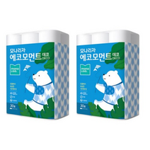 모나리자 3겹 에코모먼트 데코 화장지 30m, 30개입, 2개
