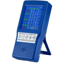 공기질측정기 이산화탄소측정기 실내 미세 먼지 포름알데히드 측정기 LCD 디스플레이가 및, 갈색