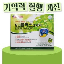 징코플러스신시아 120캡슐 혈행개선 은행잎추출물