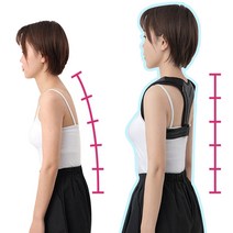 수레 어깨 & 허리펴 (굽은 등 라운드 숄더 교정기) 건강수레, 1개(남여공용, 추천키160-185cm)