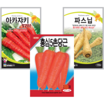 당근 씨앗 3종세트 홍심5촌 아카자키빨강당근 파스닙 [22년포장]