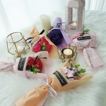 학교 졸업식 졸업선물 비누 꽃다발 졸업 유치원 입학식 발렌타인데이 선물 꽃 생일 여친 프로포즈, 장미 체리핑크