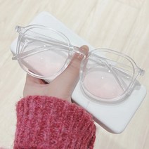 [당일출고] 피치컬러 뿔테안경 패션아이템 캐주얼