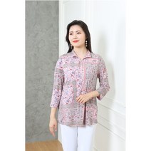 포라리 차이나 지퍼 블라우스