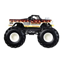 Hot Wheels 몬스터 트럭 1:24 스케일 빅풋 파워 휠 차량 자이언트 포함 만 3~8세 훌륭한 선물 장난감 대형 저울
