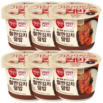 햇반컵반 철판김치덮밥, 6개, 254g