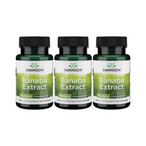 스완슨 바나바잎 추출물 코로솔산 2프로 90캡슐 3세트 Banaba Extract