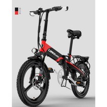 랑케이시 접이식전기자전거 20인치 48V G660S 배달 출퇴근 로드자전거, 블랙/G660  【주행 약 100km】