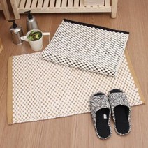 [핫트랙스] 투애니파이브투고 핸드메이드 수제 순면코튼 다이아 고급 발매트 70cm 블랙