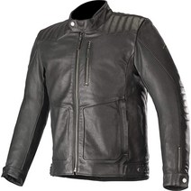 오토바이슈트 바이크자켓 Alpinestars 알파인스타 남성용 Crazy Eight 가죽 오토바이 재킷 블랙 L, X-Large