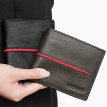 돌드업 젋은 남성 대학생 카드수납 심플 가죽 반지갑 2컬러 남자