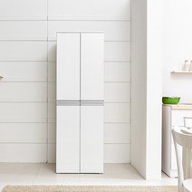 장인가구 세이지 LPM 1800 주방 양문수납장, 화이트