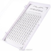 ZORAFINA 5D 인조 속눈썹 개별 속눈썹 인조, 01 C_01 0.07mm_03 10mm