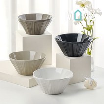 몬즈 기비 도자기 면기 4p 라면그릇 덮밥그릇, 묵2p, 묵2p