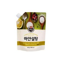 대한민국 1등설탕!! CJ백설 이지캡 하얀설탕400g 덜어쓰는 캡형 사용 보관편리 흰설탕, 5개