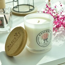 네이센트 아로마 7oz 소이캔들 리드캔들 라벤더 자스민캔들 방향제 향초, 03.나무심지_웨딩데이, 1개