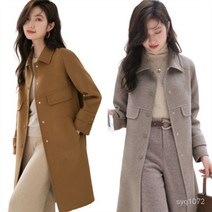 TANC TANC 머버스 봄가을 간절기 여성코트 모직코트 트렌치코트 여자자켓 점퍼 캐주얼 빅사이즈 패션
