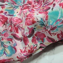 원단마트 요루 쉬폰원단 차밍 플라워, 1개