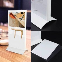 A4/A5 T자스탠드 꽂이 탁상용 배너 거치대 테이블텐트, 기본