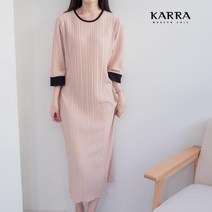 [카라] KARRA (77까지)투톤배색라운드플리츠원피스_KB3SOP082Q