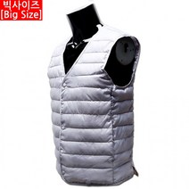 남자 빅사이즈 커플 남여공용 초경량 패딩 조끼 점퍼