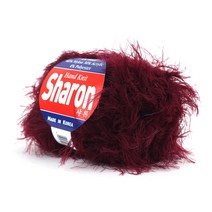 샤론 털실 50g 10+1 부드러운 솔잎사 링구사 뜨개실, 504 버건디