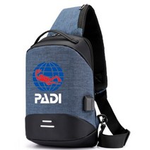 신제품 남자 어깨 PADI Icar 로고 하이킹 배낭 나일론 야외 캠핑 트레킹 가슴 슬링백 2022