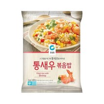 청정원 저녁메뉴추천 통새우볶음밥 냉동 2인분 별미 400g 야식 혼밥 간단한요리 간편식, 3개