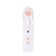 음성 인식 선풍기 무풍 아기 바람 날개 없는 키큰 써큘레이터car 휴대용 2 in 1 mini 팬 가습기 usb 충전식 핸드헬드 팬 water spray mist fan air, 분홍색