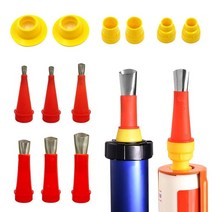 코킹건 전문가용 실리콘건 22pcs 스테인레스 스틸 피니셔 코크 노즐 애플리케이터 도구, 없음