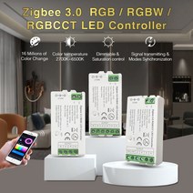 Tuya Zigbee RGB RGBW RGBCCT LED 컨트롤러 15A 524V 스마트 라이프 게이트웨이 허브 Alexa Google 12345CH 스트립 라이트, [06] Tuya Gateway