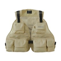 시마노 낚시 메쉬 조끼 여름 베스트 스트림 VE-066V 3컬러, 베이지