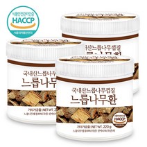 푸른들판 국산 유백피 느릅나무 껍질 환 haccp 인증, 220g, 3통