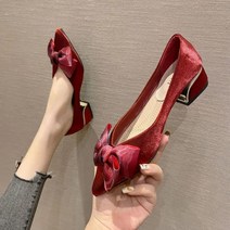 210 215 220 255 260 구두 여자 빅사이즈 작은발 809940, 250, 레드 복합후수힐 3CM