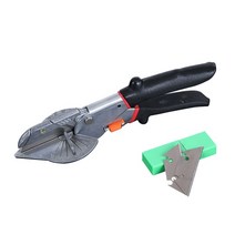 45-90 도 멀티 앵글 마이터 사이딩 와이어 PVC/PE 플라스틱 파이프 호스 덕트 커터 가위 컷 가사 배관 범용 도구, 02 black