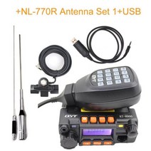 워키토키 QYT KT-8900 미니 모바일 라디오 듀얼 밴드 136-174MHz 및 400-480MHz 25W 트랜시버 KT8900 자동차 방송국, CHINA_Add NL-770R Set1-USB