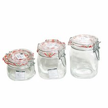 [KT알파쇼핑]보르미올리 밀폐 용기 잼병 과일청병 캐니스터 500ml, 와이엔케이더밸류 500ml