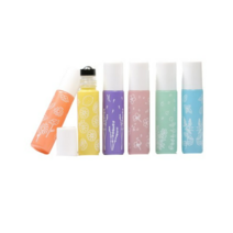 라인 프린팅 파스텔컬러 롤온공병 10ml 6종 세트, 흰색(뚜껑), 1세트