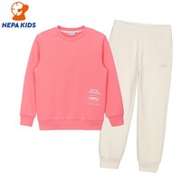 네파키즈 NEPA KIDS 네파키즈 마카롱 C/P 기모 트레이닝 세트 KIF5955_505