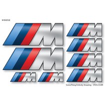 STEA BMW M로고 엠블럼 스티커SET 스티커, 01 M뱃지