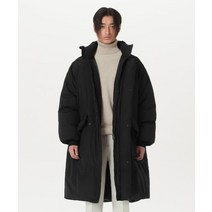 커스텀어클락 컴포터블 벌룬핏 다운 롱 패딩 블랙 COOSJP038블랙