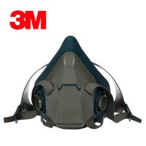 3M 방독 마스크 6502 반면형 방독면 면체 6502QL 방독 정화통 방진 필터