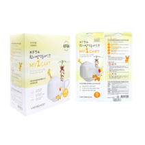 [50매] KF94 마이원카트 마스크 소형 보건용 국산 블랙, KF94 마이원카트 소형 화이트 50매