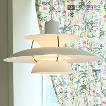 럭스 루센 1등 펜던트 국산 루이스폴센 st PH5 식탁등, 라지 500mm 화이트 + 램프 10W벌브 전구색