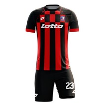 로또 축구 전사 유니폼 LOTTO 227A(검정색/적색)