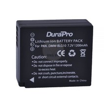 카메라 배터리 DuraPro 파나소닉 루믹스 DMC GF6 GX7 GF3 GF5 LX100 용 DMW-BLG10 DMW BLG10E BLG10 BLG10PP 1 개