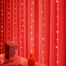 3M USB LED 커튼 꽃줄 Led 조명 화환 크리스마스 장식 2023 스트링 라이트 새해 거리, [03] red, [06] 6x2M