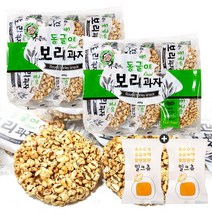 보리과자 엉클팝 동글이보리과자(24입) 2봉(+밀크츄2개 포함), 1세트
