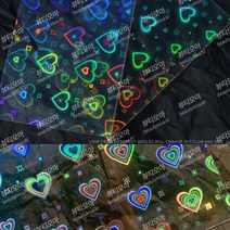 프리즘 하트 필름 홀로그램 폰꾸 탑꾸