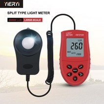 분광계 200000 디지털 라이트 미터 럭스/FC 미터 루미노미터 광도계 3 레인지 럭스, 한개옵션0